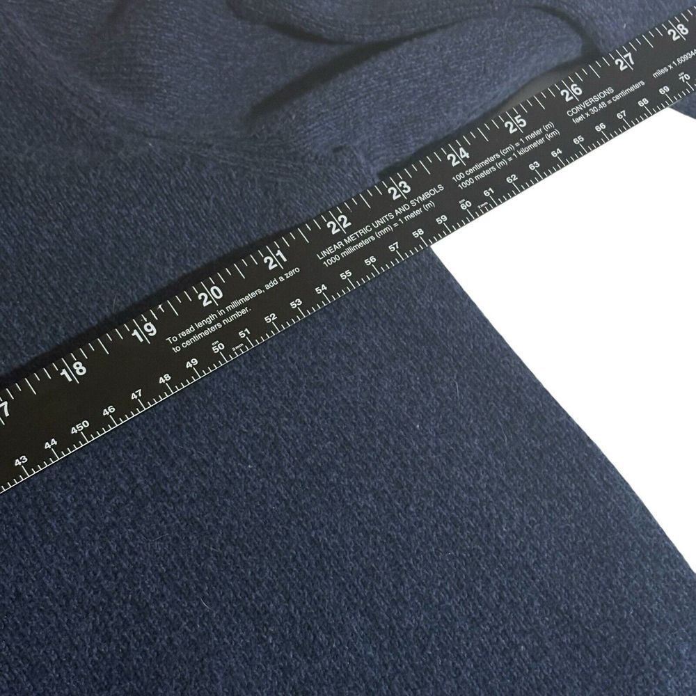 Chaps Pullover Sweater Long sleeve 1/4 Button Elbow Suede Patch Preppy Grandpa L - Picture 6 of 6